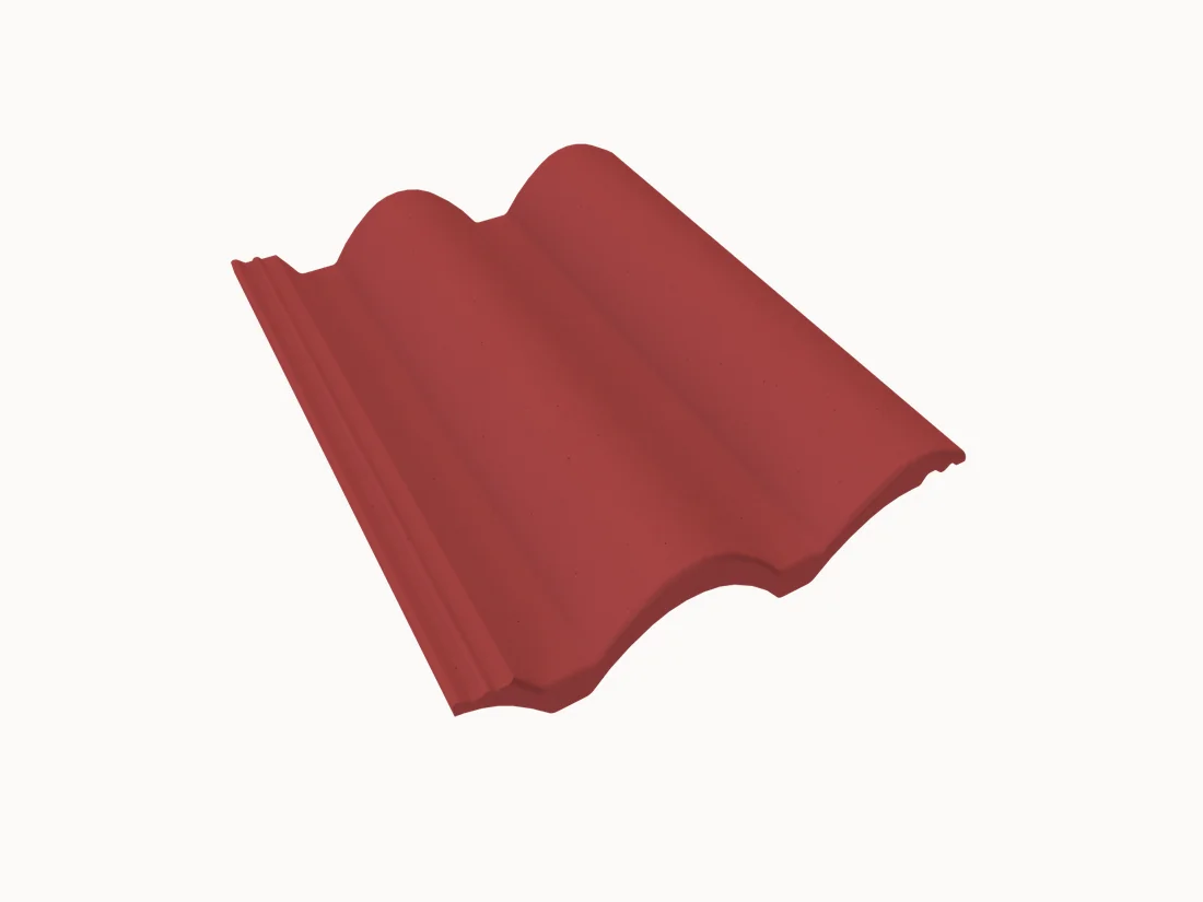 Telha de concreto Coppo Veneto Vermelho