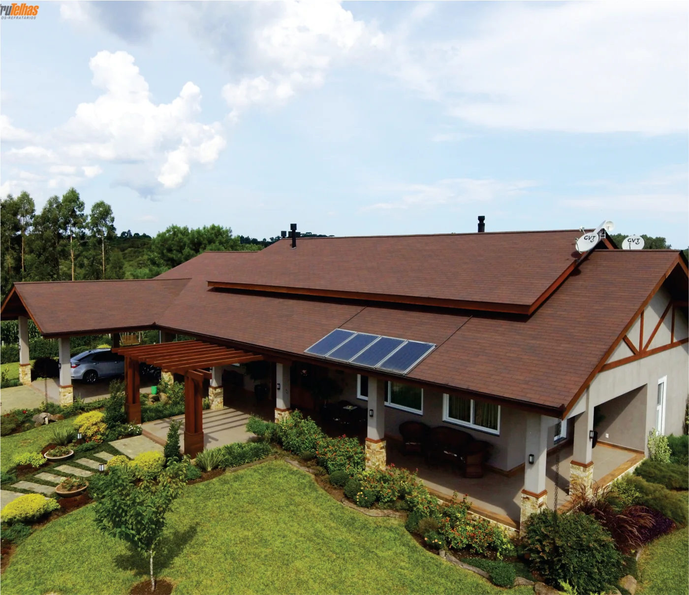Residência com telha shingle Supreme